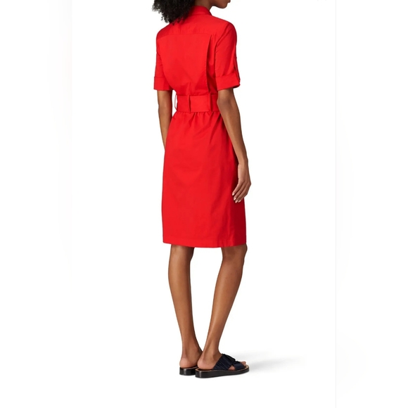 Derek Lam Collective Red Utility Dress Size 42 - Picture 7 of 12